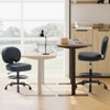 Office Drafting Chair, Drafting Stool with Footrest Ring and Adjustable Height, Desk Chair for Home, Office-Black - 2 of 4