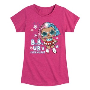 Girls' - LOL Surprise! - 4th of July Fitted Short Sleeve Graphic T-Shirt - 1 of 4