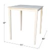 International Concepts Solid Wood Top Table - 2 of 4