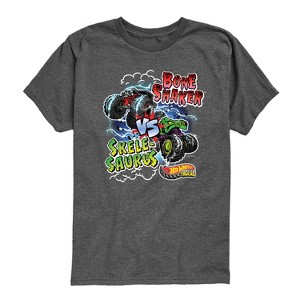 Boys' - Hot Wheels - Bone Shaker Vs Skelesaurus -Youth Short Sleeve Graphic T-Shirt Short Sleeve Graphic T-Shirt - 1 of 4