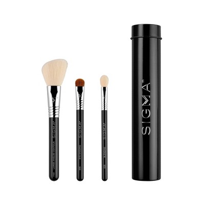 Sigma Beauty Essential Trio Makeup Brush Set - Black