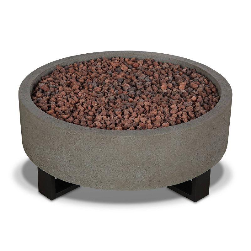 Idledale Propane Fire Bowl - Glacier Gray - Real Flame, 2 of 6