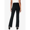 Roaman's Women's Plus Size Invisible Stretch Rhinestone-Detail Split Flare-Leg Jean - 3 of 4