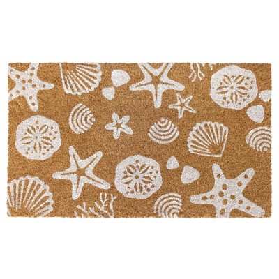 Tufted Sea Shells Doormat White - Raj