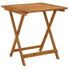 vidaXL Garden Table Natural wood Solid acacia wood 27.6 x 27.6 x 29.5 in - 2 of 4