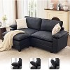 TYBOATLE 122" Leather Sectional Sofa Set, Comfy Modular Couch with Chairs, Deep Seat & Adjustable Armrest for Living Room, Apartment, Office, Studio - 2 of 4
