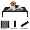 Elevated Dog Bed - 30x24-Inch Portable Pet Bed with Non-Slip Feet - Indoor/Outdoor Dog Cot or Puppy Bed for Pets up to 50lbs by PETMAKER (Black) - 3 of 4
