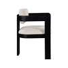 Meridian Furniture,Sacha Linen Textured Fabric Dining Chair, Set of 2 - 4 of 4