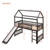 NicBex Twin Size Loft Bed with Slide,Space-Saving Loft Bed with Fun Slide & Sturdy Wood Construction,Playful Twin Loft Bed for Kids - 3 of 4