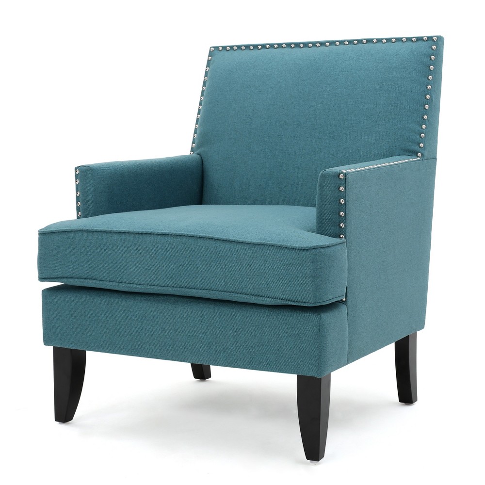 Photos - Chair Tilla Club  - Dark Teal - Christopher Knight Home