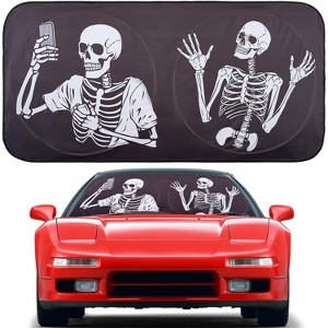 TruAIR Foldable Funny Car Windshield Sun Shade with UV Protection - 1 of 4
