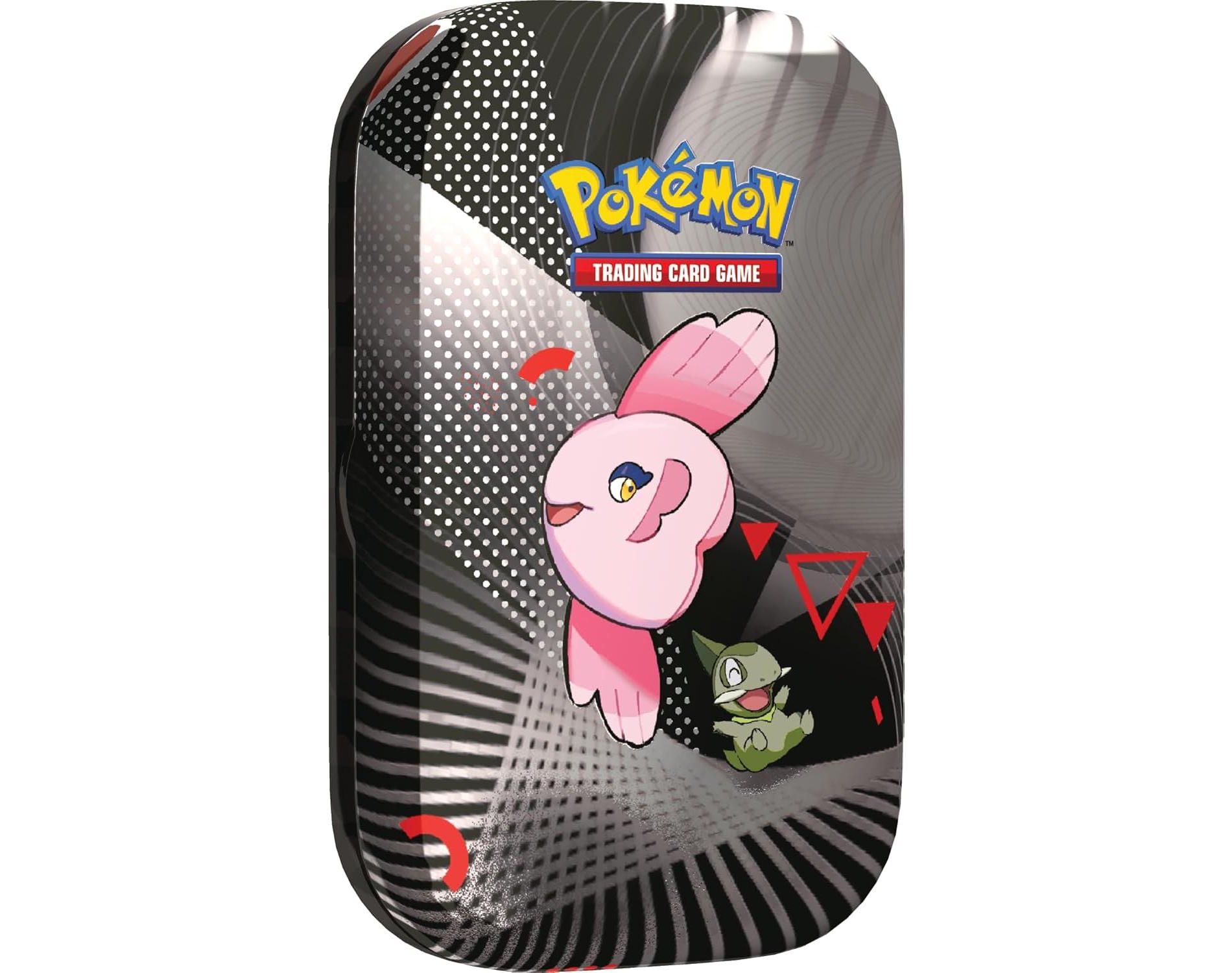 Pokemon TCG: Unova Mini Tin – Alomomola & Axew (2 Booster Packs & 1 Sticker Card)
