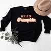 Simply Sage Market Women's Graphic Sweatshirt Retro Hello Pumpkin - 3 of 4