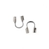 John Bead Must Have Findings Metal Silver 4x4mm Wire Guardian for Jewelry Making Findings, 20 Pieces - 2 of 4