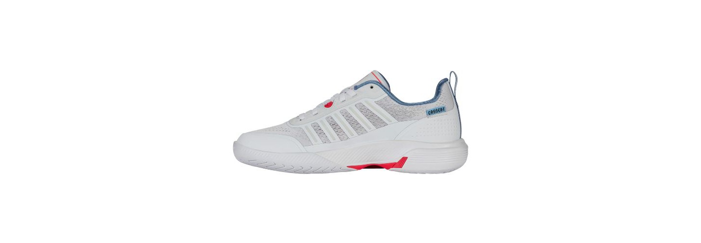 Женские кроссовки K-Swiss Ultra Court Pickleball Shoe (White/Faded Denim/Dubarry)., цвет: Белый — фото 5