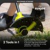 Sun Joe 10 Inch Stringless Lawn Trimmer Kit with Battery Charger, SharperBlade, Green/Black – Cordless Electric Powered Yard Tool, 24V-SB10-LTE - 4 of 4