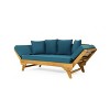 Patio Sofas, Outdoor Arm Sofa, Daybed, All-Weather Sofa with Cushions & Lumbar Pillows, for Patio, Balcony, Backyard, Deck -Christopher Knight Home - 2 of 4