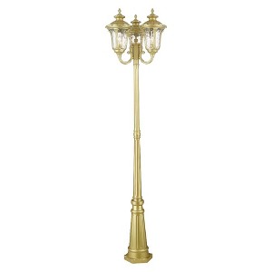 Livex Lighting Oxford 3 - Light Post Light in  Soft Gold - 1 of 4