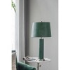 Metal Table Lamp Comes with Various Base Styles and a Hemp Lampshade for Modern Bedside Tables Desks Living Rooms - 3 of 4