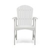 APRILSOUL39.00"Outdoor Weather Resistant Acacia Wood Adirondack Dining Chairs (Set of 2) - 4 of 4