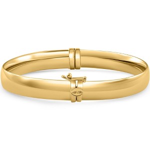 Pompeii3 8mm Polished Bangle Bracelet 18k Yellow Gold Over Silver - 1 of 3