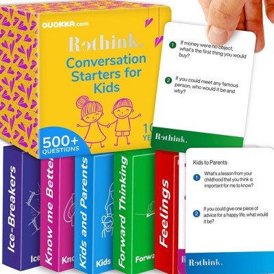 QUOKKA Rethink!: Conversations Starters - Card Games - Kids | Family | Couples