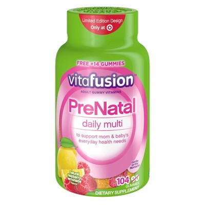 Vitafusion PreNatal Multivitamin Dietary Supplement Gummies - Lemon & Raspberry Lemonade - 90ct