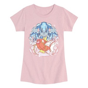 Girls' - Pokémon - Magikarp Aquatic Fitted Short Sleeve Graphic T-Shirt - 1 of 3