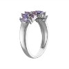Designs By Gioelli Sterling Silver Tanzanite And Amethyst Ring - 2 of 3