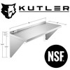 KUTLER Stainless Steel Shelf, NSF Commercial Wall Mount Shelves w/ Backsplash, Floating Metal Mounted Shelving for Restaurant, Kitchen, Home - 2 of 4
