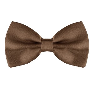 Allegra K Men's Pre-tied Solid Adjustable Classic Tuxedo Wedding Bow Ties - 1 of 4