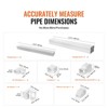 VEVOR Mini Split Line Set Cover 3-inch W 15.8Ft L, PVC Decorative Pipe Line Cover For Air Conditioner with 4 Straight Ducts, White - 3 of 4
