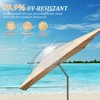PAGED Rectangle Patio Umbrella Modern Market Umbrella with Lift, Tilt, Crank for Garden and Poolside, Umbrella Base Not Included - 3 of 4