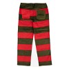 A Nightmare On Elm Street Embroidered Logo Adult Red & Green Striped Corduroy Pants-XS - 2 of 4