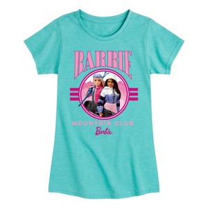 Girls' - Barbie - Mountain Club Fitted Short Sleeve Graphic T-Shirt - 1 of 3