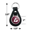 University of Wisconsin - La Crosse University Primary Logo Black Leather Keychain - 2 of 4