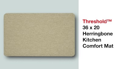 36 x 20 Herringbone Comfort Kitchen Rug Gray - Threshold™