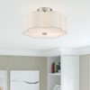 Livex Lighting Solstice 3 - Light Semi-Flush Mount in  Brushed Nickel - 4 of 4