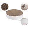 THE LICKER STORE Nelson Modern Cardboard Round Bowl Cat Scratcher with Catnip - 3 of 4