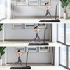 VisioGear Home Gyms, Home Foldable Treadmills with Handle for Living Room, Black, 43.1"*18.5"*4.3" - 2 of 4