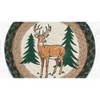 Earth Rugs Round Trivet – 10"x10" New Buck Printed Braided Jute Mat in Rustic Woodland Deer Design - 3 of 3