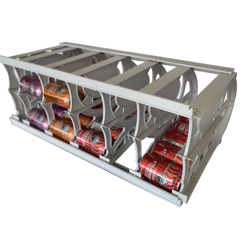 Shelf Reliance Compact Cansolidator Pantry Kitchen Organizer Holder with Rotational and Adjustable Panel Systems, 5 of 10