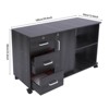 YIYIBYUS Mobile File Cabinets for Home Office, Locking File Cabinet with Open Storage Shelves - 4 of 4