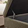 NicBex Rectangular Teddy Fabric Storage Ottoman Bench,Upholstered Storage Ottoman with Solid Wood Feet,Storage Bench for Living Room,Bedroom - 4 of 4