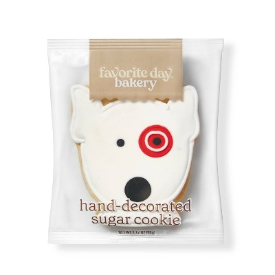 Bullseye Dog Sugar Cookie - 1ct - Favorite Day™