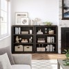 3 Tier Bookcase, Farmhouse Book Shelf with Storage, 40 Inch Tall Open Display Bookshelves - 3 of 4