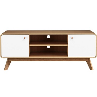 Ren Home Leva Scandinavian-Style TV Stand with Shelves