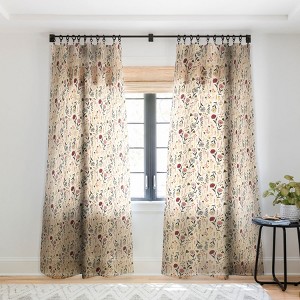 Avenie Cottage Garden IV Single Panel Sheer Window Curtain - Society6 - 1 of 4