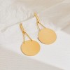 Fashion Large Disc Geometric Dangle Earrings for Women Statement Dangle Earrings Geometric Drop Earrings - 4 of 4