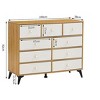 NicBex 6 Drawer Double Dresser for Bedroom,Modern Wood Style Drawers with Pulls,Dressers for Kids Room,Living Room,Entry and Hallway - 3 of 4